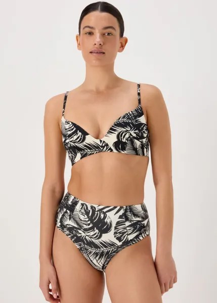 Монохромные плавки бикини с ладонями Papaya Swim