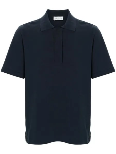 Lanvin рубашка поло с короткими рукавами, синий