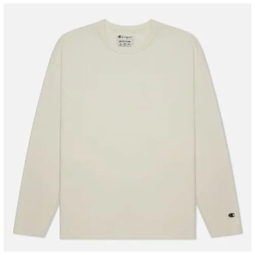 Мужской лонгслив Champion Reverse Weave Organic Cotton Crew Neck Custom Fit чёрный , Размер S