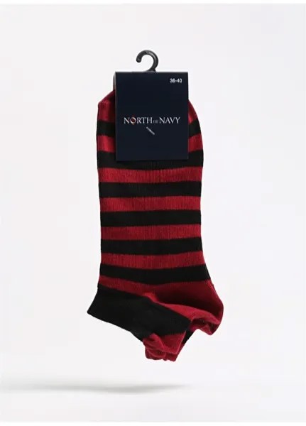 Бордовые женские пинетки носки North Of Navy