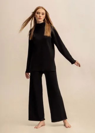Комплект женский (кофта + брюки) STOLNIK 0421-17 (M-L, Черный)