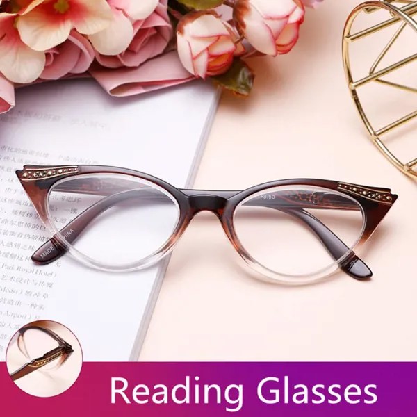 Очки для чтения cat Женщины Легкие пресбиопические очки для чтения 1,0 1,5 2,0 2,5 3,0 3,5 очки для пресбиопии