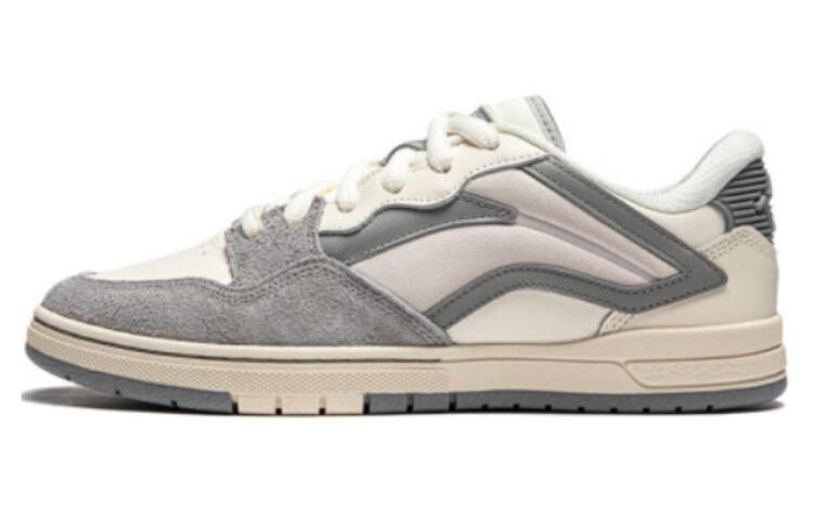 Кроссовки LiNing Wave Pro Skateboarding Shoes Women's Low-top White/Gray, белый/серый