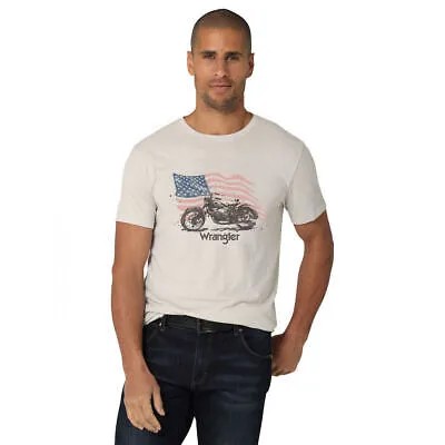 Мужская мото футболка Wrangler с американским флагом