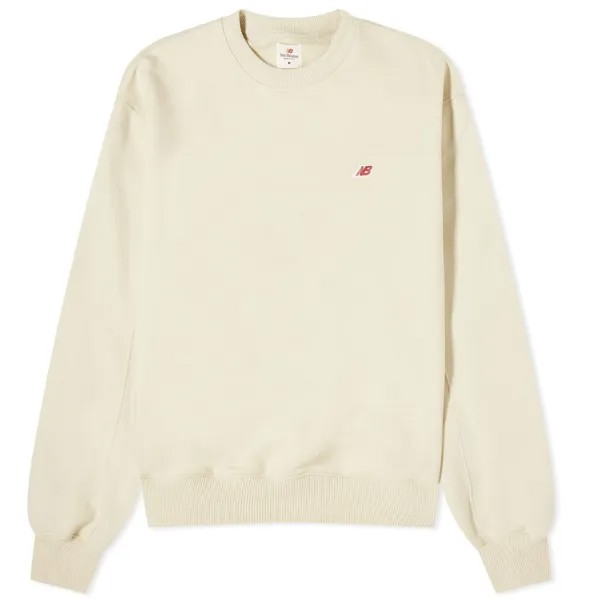 Свитшот New Balance Made In Usa Core Crewneck, песочно-серый