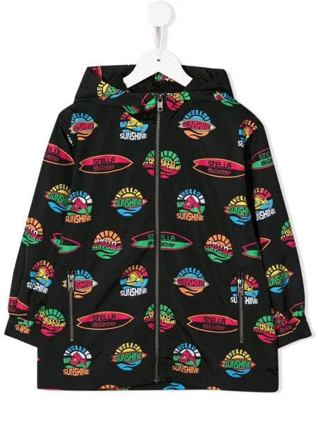 Stella McCartney Kids куртка с принтом Hello Sunshine