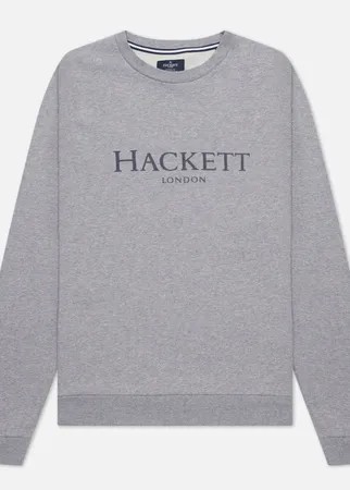 Мужская толстовка Hackett London Logo Crew Neck, цвет серый, размер L