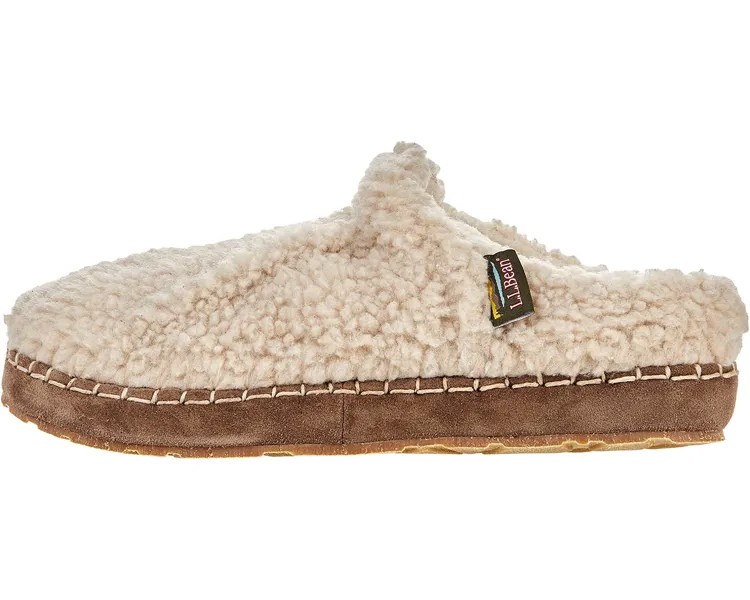 Слипперы Cozy Slipper Slide Pile Fleece L.L.Bean, натуральный