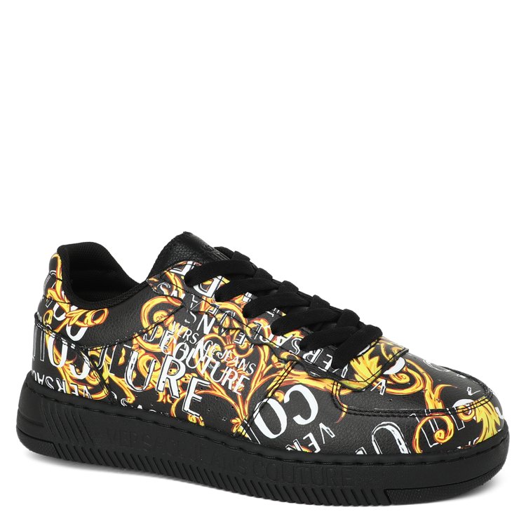 Кеды женские Versace Jeans Couture 74VA3SJ3 черные 38 EU