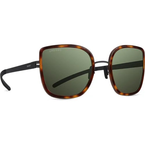 Солнцезащитные очки Gresso, бабочка, фотохромные, с защитой от УФ, для женщин, черный