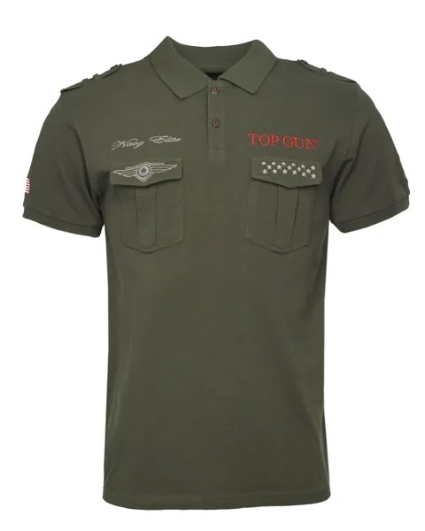 Поло TOP GUN Polo Shirt TG20213003, оливковый