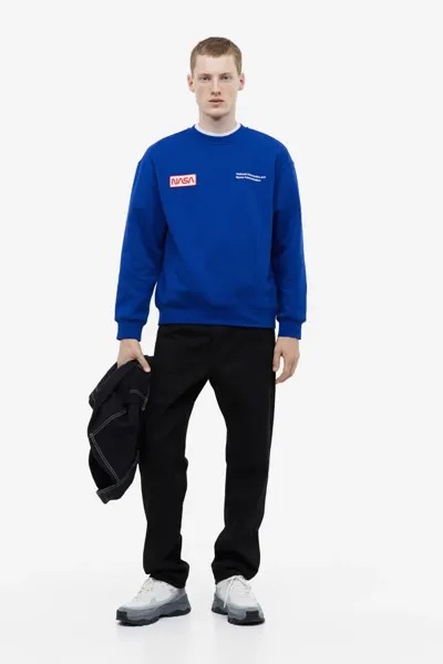 Толстовка свободного кроя H&M, синий