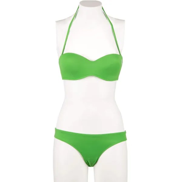 EMPORIO ARMANI Swimwear Трусики-бикини-бандо с логотипом Зеленый S 11409