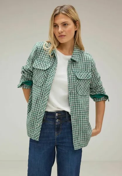 Легкая куртка BOUCLÉ OVERSHIRT Street One, цвет grün