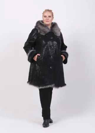 Дубленка женская TreVery 48247a черная 80 RU