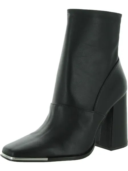 Женские кожаные ботильоны Excess с квадратным носком Steve Madden, цвет Black Leather
