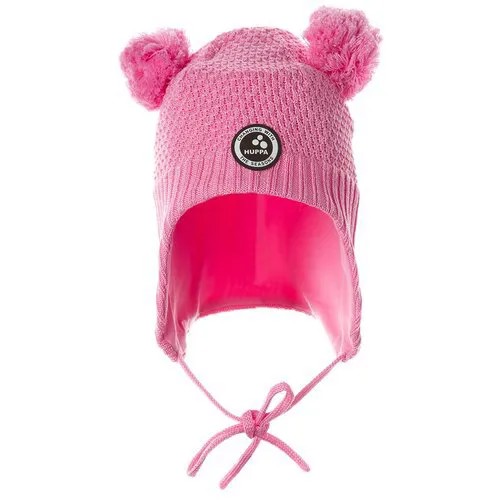 Вязаная шапка для малышей HUPPA MILA, cветло-розовый 80003, размер XXS