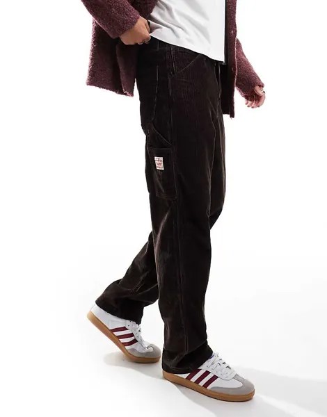 Levi's – Workwear 568 – Темно-синие свободные вельветовые плотничные джинсы с прямыми штанинами