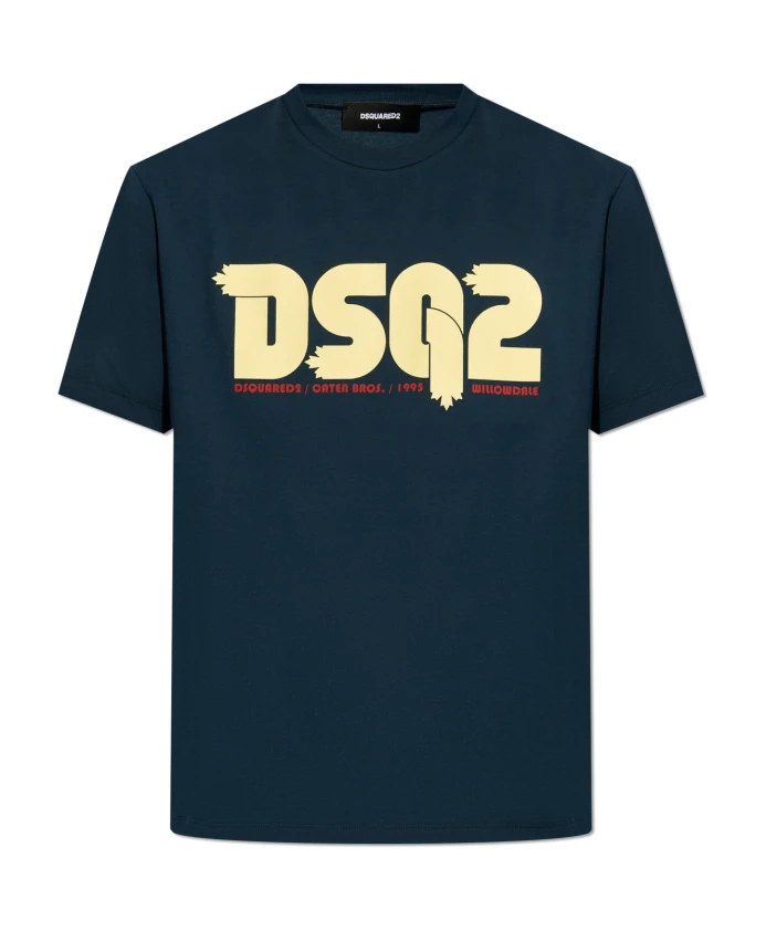 Футболка с принтом Dsquared2, синий
