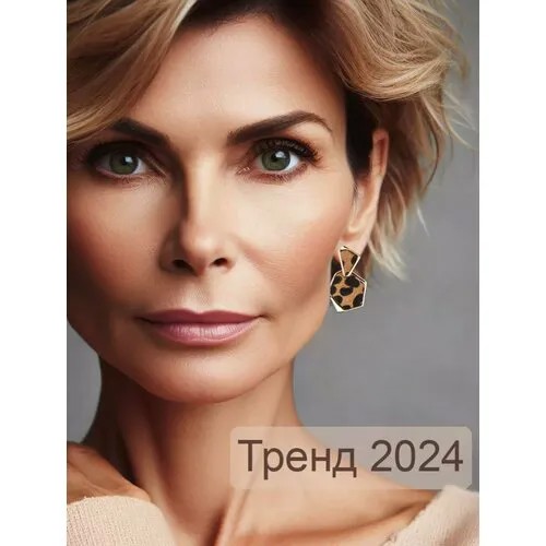 Серьги цепочки, размер 2 мм, золотистый