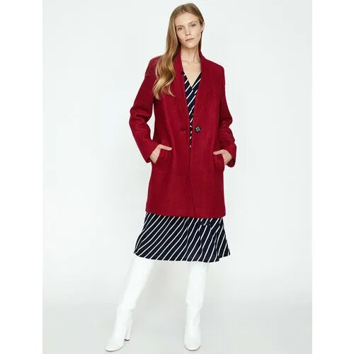 Пальто KOTON, размер 40, бордовый