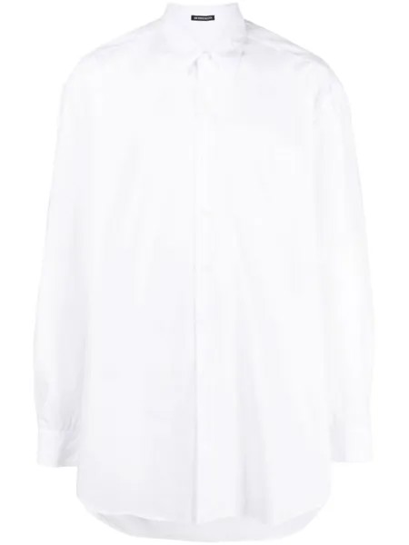 Ann Demeulemeester поплиновая рубашка, белый