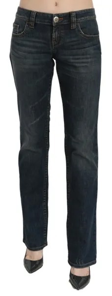 ДЖИНСЫ PAUL GAULTIER Джинсы Хлопковые синие прямые брюки с заниженной талией s. Рекомендуемая розничная цена W32 — 200 долларов США.