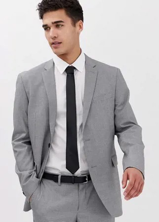 Приталенный пиджак в ломаную клеточку Esprit-Серый