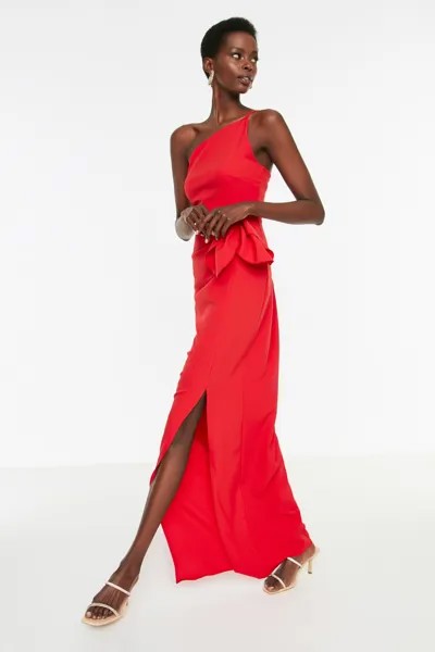 Вечернее платье и платье для выпускного – Красный – Shift Trendyol, красный