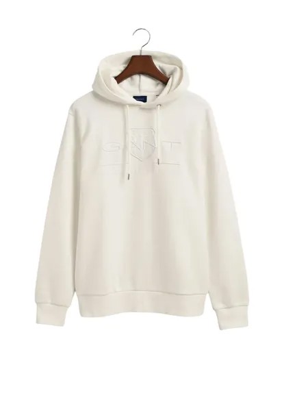 Толстовка Gant Kapuzenpullover 'Tonal Archive Shield Hoodie', белый