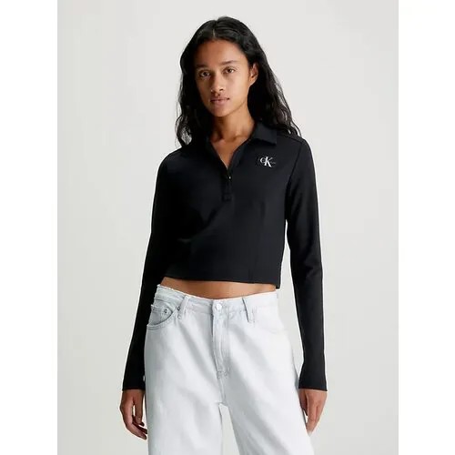 Поло Calvin Klein Jeans, размер M, черный