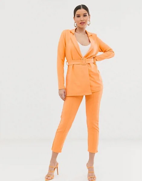 Оранжевые комбинируемые брюки-сигареты Missguided-Оранжевый