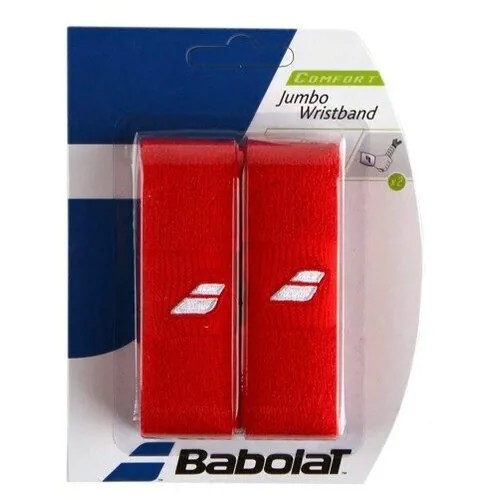 Напульсник Babolat Jumbo Wristband для большого тенниса, сквоша, бадминтона, красный