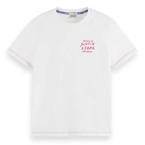 Футболка Scotch & Soda Cotton In Conversion Regular Fit, белый