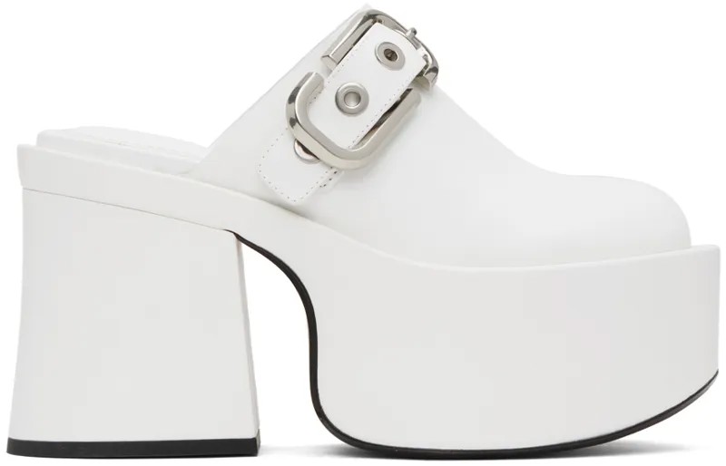 Белые кожаные сабо 'The J Marc' Marc Jacobs