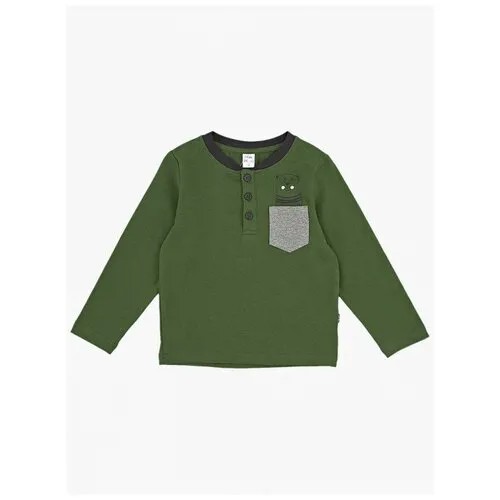 Лонгслив Mini Maxi, размер 98, зеленый
