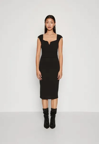 Платье из джерси Nora V Midi Dress WAL G., черный