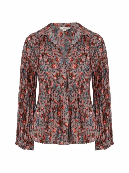 Плиссированная блузка Berry Blooms Vince