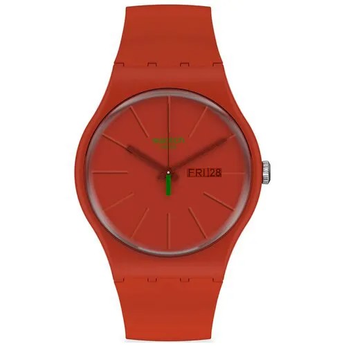 Наручные часы swatch, красный