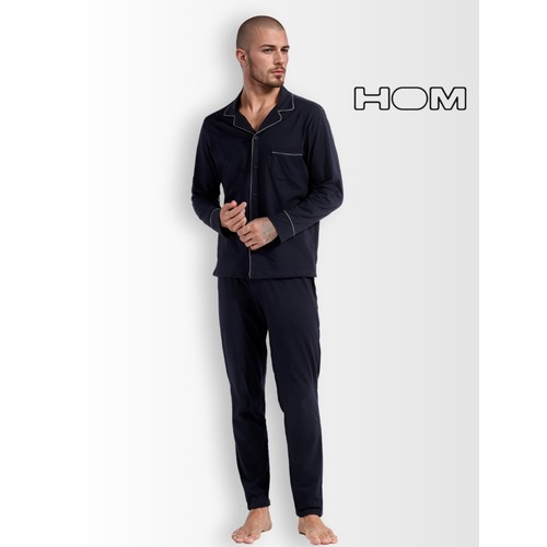 Пижама HOM, размер M, темно-синий