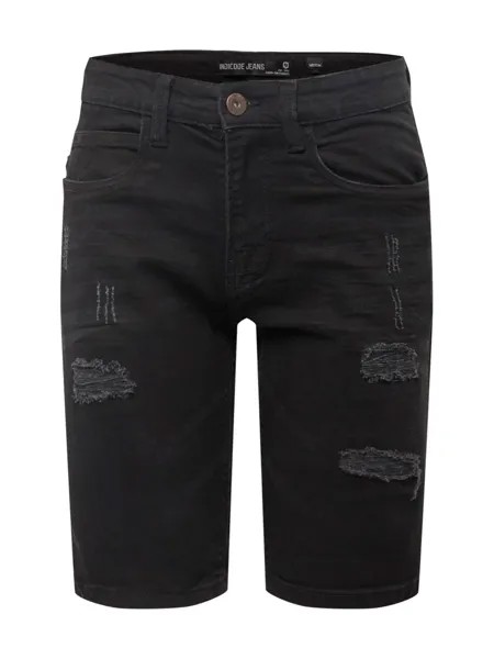 Обычные джинсы INDICODE JEANS Kaden Holes, черный