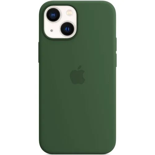 Чехол iphone apple MagSafe MM1X3ZE/A для iPhone 13 mini Силикон, Зелёный клевер