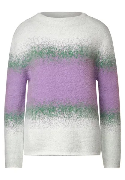 Свитер Street One, цвет Purple/White