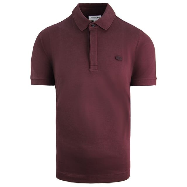 Мужская рубашка-поло обычного кроя Lacoste, бургундия