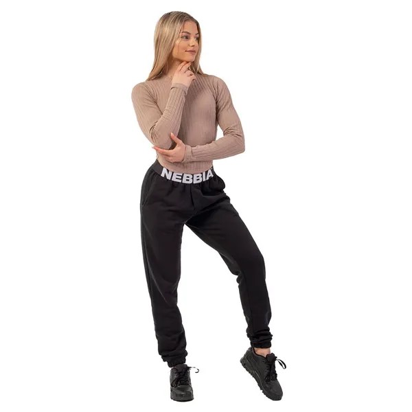 Брюки Nebbia Iconic Mid-Waist 408 Tracksuit, черный