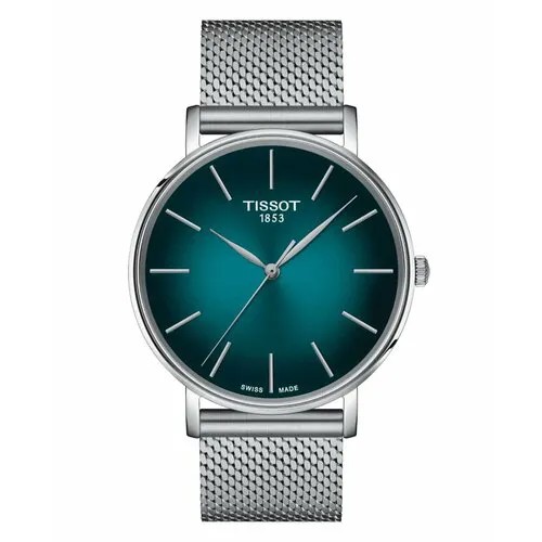 Наручные часы TISSOT T1434101109100, серебряный, зеленый