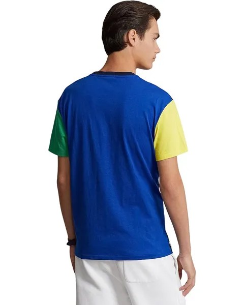 Футболка Polo Ralph Lauren Classic Fit Color-Blocked Logo T-Shirt, цвет Cruise Navy Multi
