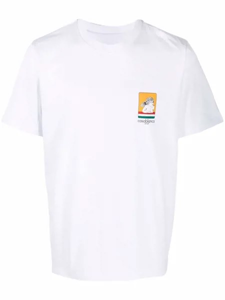 Casablanca футболка Racing Cherub из органического хлопка