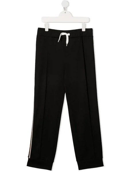 Fendi Kids спортивные брюки с логотипом