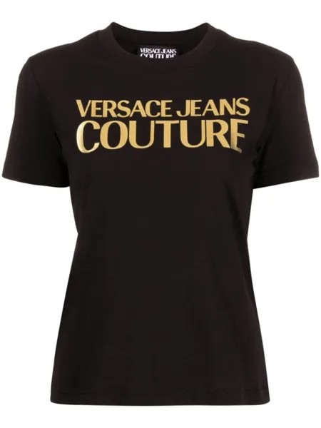 Versace Jeans Couture футболка с логотипом, черный